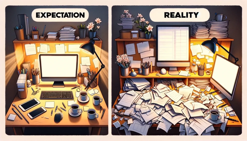 expectation versus reality for a perfectionist
