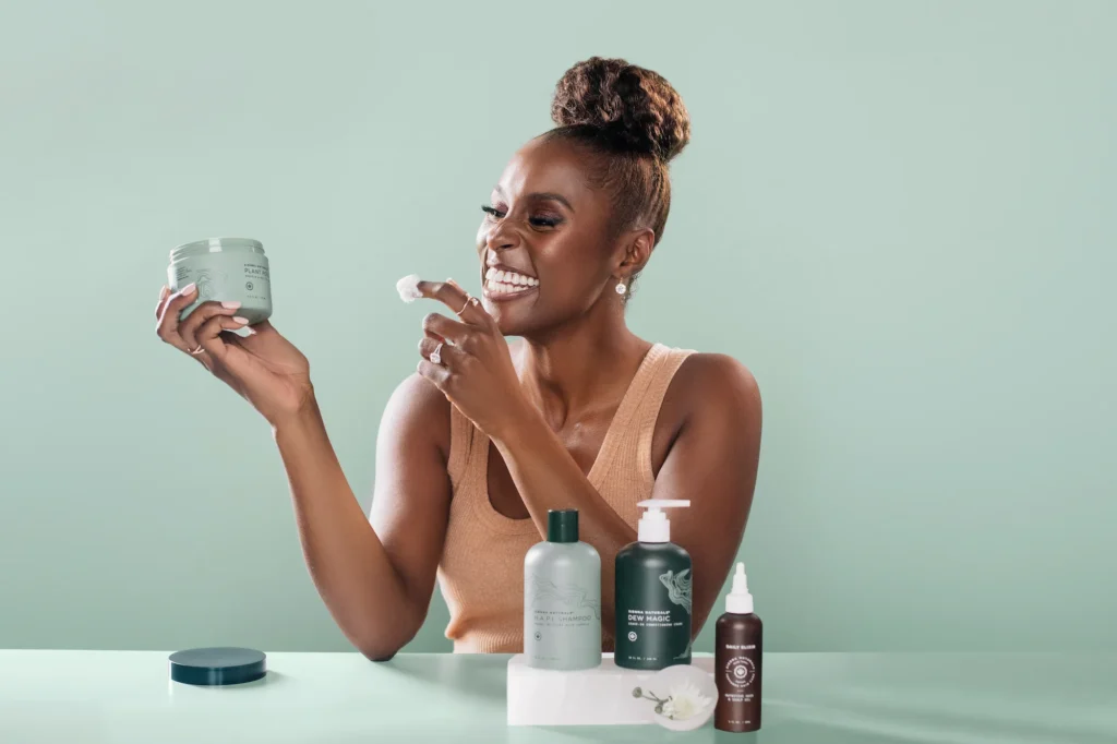 Issa Rae, actress and writer, also a Black marketer for her hair care brand Sienna Naturals